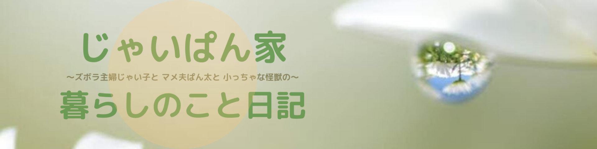 じゃいぱん家の暮らしのこと日記
